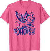 Lustige Schwein Schweinchen Liebhaber Geschenkidee Flying Pig Pig with Wings 90s Graphic T-Shirt - Pink Heather