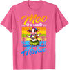 Aloha Animal Hawaii Flower Chain Hula Dance Art Hawaii Animal Haku Lei Grass Skirt Hula Dance Aloha Cow T-Shirt - Pink