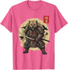 Anime Shirts For Men Women Kids Gifts Samurai Bear Shirt Warrior Vintage Graphic Japanese Men T-Shirt - Pink Heather