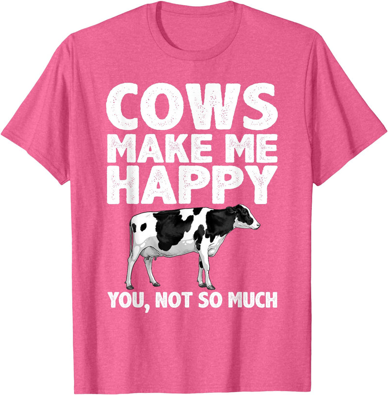 Cow Gift Cow Lover Accessories Cattle Farmer Stuff Cool Cow Art For Men Women Cow Farmer Dairy Cows Farm Animal T-Shirt -