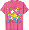 Easter Egg Hunt Supervisor Hunting Rabbit Easter Day Kids T-Shirt in Pink Heather