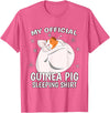 Guinea Pig Sleeping Wear Women, Men & Kids My Official Sleeping Shirt PJ Pajama Top Guinea Pig T-Shirt - Pink Heather
