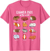 Guinea pig designs Various Guinea Pig Breeds - Guinea Pig T-Shirt - Pink Heather