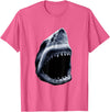Shark Vibes Great Shark Face Graphic Ocean Bite Lovers Giant T-Shirt - Pink Heather