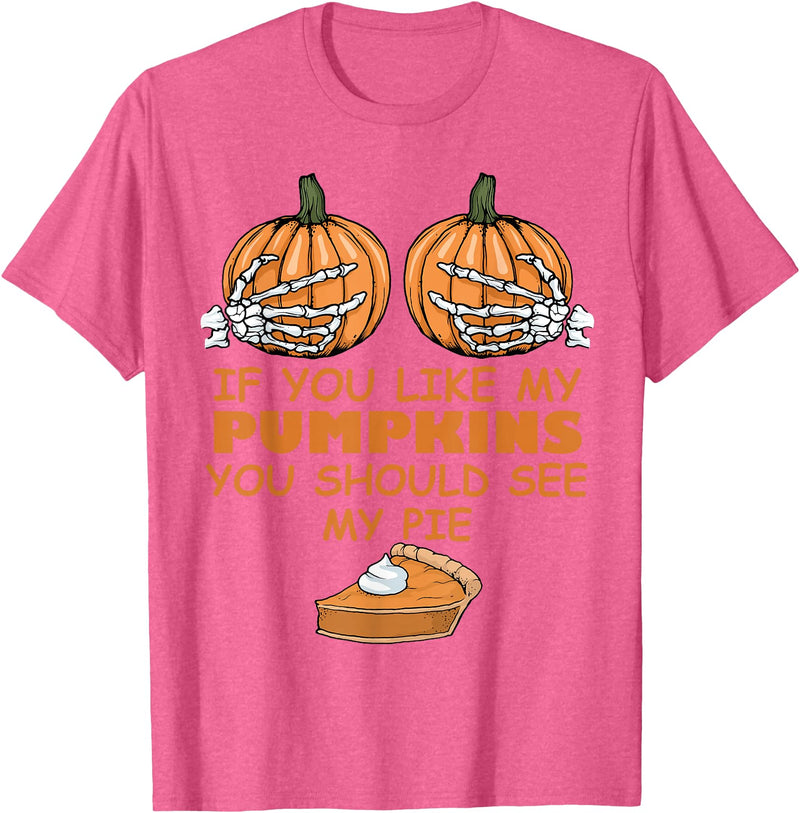 Lustige Halloween Kleidung Pumpkins Funny Halloween T-Shirt - Pink Heather