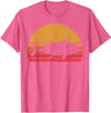 Tuna Fishing Apparel Co. Tuna Fishing Retro Sunset Bluefin Fisherman T-Shirt - Pink Heather