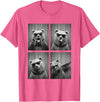 Funny Bear PhotoBooth Stuff Accessories & Gifts Bear PhotoBooth Sunglasses Funny Dab Bears Lover T-Shirt - Pink Heather