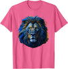 Lions, Astrology And Horoscope Tees Lion colorful lions King Of Animals From Africa T-Shirt - Pink Heather