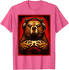 Funny Gaming Bear Gamer Graphic Gamer Bear Graphic Funny Gaming Animal Grizzly Bear Costume T-Shirt - Pink Heather