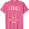 Hunted Apparel It's Always Beer Season Bear Deer Beer Funny Hunter Hunting T-Shirt - Pink Heather