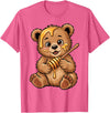 Funny bear design for kids men women Cute Bear Design for Bear Lover and Bear T-Shirt - Pink Heather