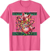 Christmas Sweater Tshirt For Men Women Santa Claus Christmas Family Xmas Ugly Christmas Outfit Merry Pig T-Shirt - Pink Heather
