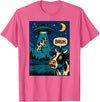 CowAxis1 Funny Cow Meme UFO Alien Zoo Boys Girls Kids T-Shirt - Pink Heather