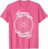 Torus Rabbits - Sacred Geometry T-Shirt in Pink Heather