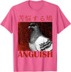 Funny Saying Tee Funny Japanese Anguish Pigeon Animal Lover Quotes For Family T-Shirt - Pink Heather