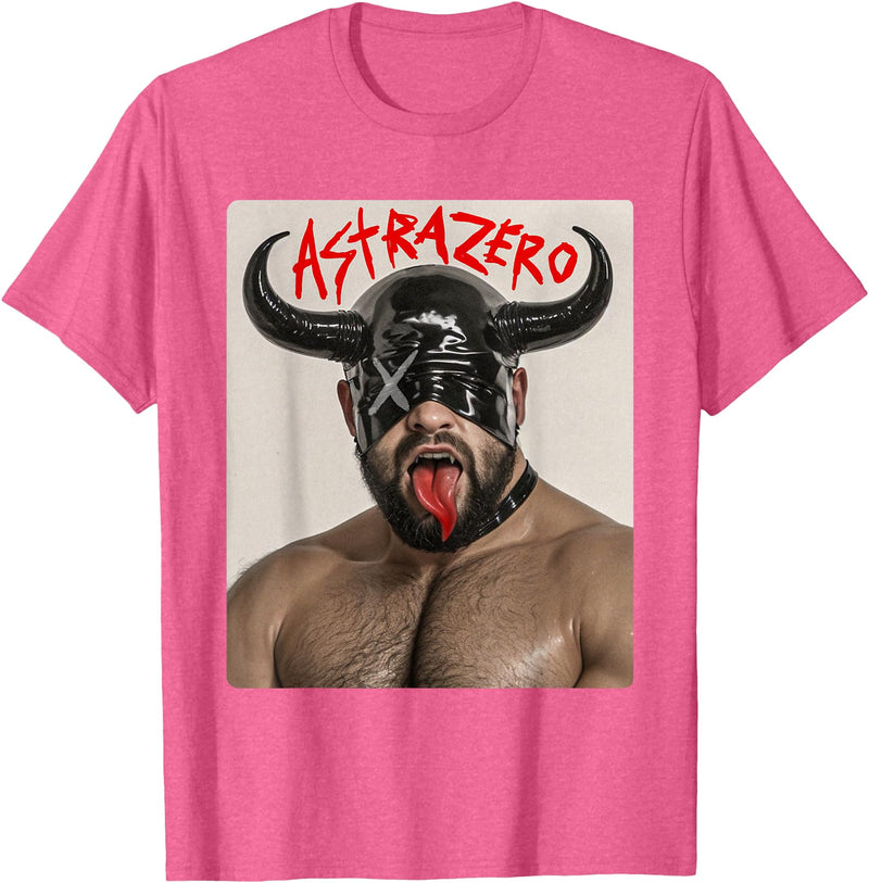 Astra Zero Gay Bear Punk Devil T-Shirt - Pink Heather