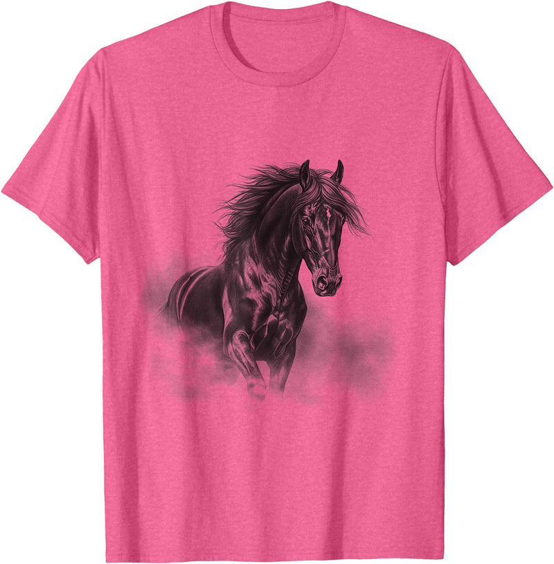 Animal Lover Themed Graphic Art Designs Horse Lover Design For Men & Women T-Shirt - Pink Heather