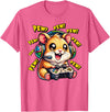 Hamster Gamer Pew Funny Video Games Vintage Boys Men Girls T-Shirt - Pink Heather