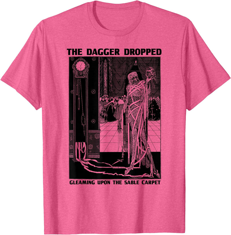 Edgar Allan Poe Fan Club of Compton Edgar Poe Art Masque of the Red Death-Edgar Allen Poe Quote T-Shirt - Pink Heather