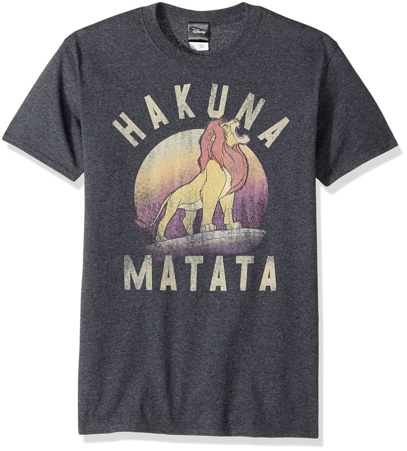 Disney Lion King Simba Warrior Roar Graphic Tee Shirt - Charcoal Heather