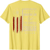 Funny Humor Quote I've Choked A Cougar Vintage (On Back) Never Killed A Mountain Lion But Ive Choked Cougar T-Shirt - Lemon Yellow
