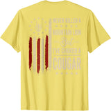 Funny Humor Quote I've Choked A Cougar Vintage (On Back) Never Killed A Mountain Lion But Ive Choked Cougar T-Shirt - Lemon Yellow