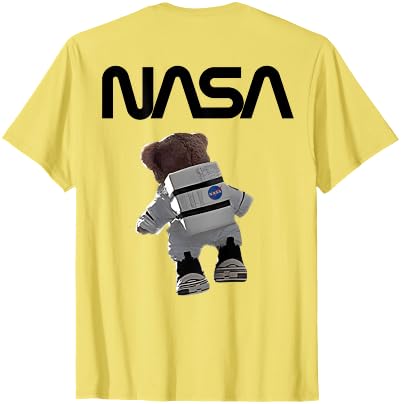 NASA Astronaut Teddy-Bear Worm Logo T-Shirt - size chart