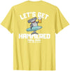 SALTY JOES Salty Joe's - Let's Get Hammered Lightweight, Graphic T-Shirt - size chart