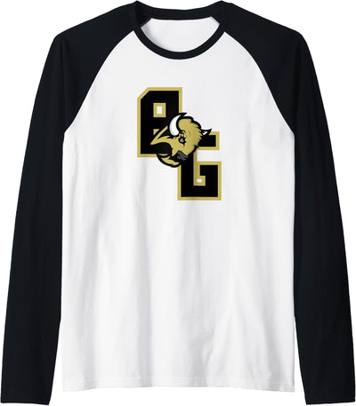 Cow Buffalo Gap High School Swoope Va 24479 Bison Raglan T-Shirt