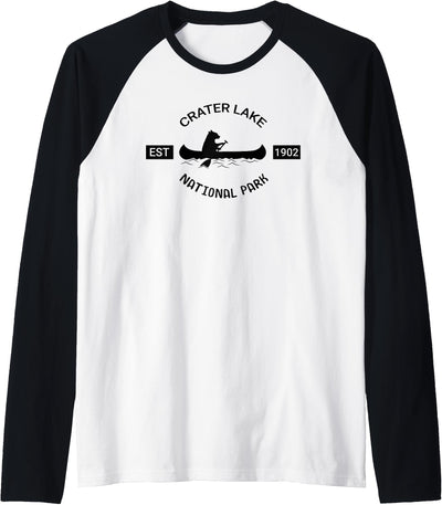 Oregon Bear Shirt | Crater Lake National Park Gift Raglan Baseball Tee
