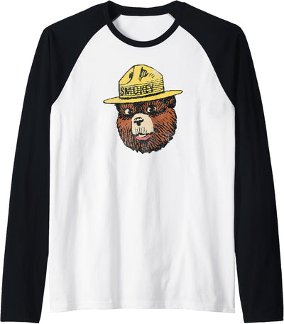 Vintage Smokey Head Raglan Baseball Tee