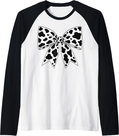 Gifts Cute Cowprint Coquette Bow Cow Pattern T-Shirt