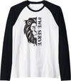 Lions international We Serve Lions outfits We Serve Lions Vintage Lions club international Raglan Baseball Tee - Black/White