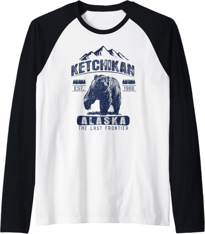 Vintage Bear Ketchikan Alaska - Ketchikan AK Raglan Baseball Tee