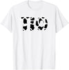 Zynx Matching Family Cow Birthday Matching Cow Birthday Cow Print Pattern Tio T-Shirt - White