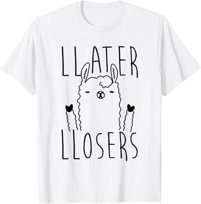 Foxy AF Later Losers Llama T-Shirt T-Shirt