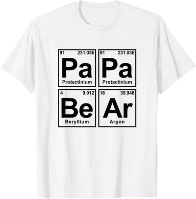 PaPa BeAr Science Chemistry Periodic Table T-Shirt