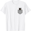 Funny Black Bear In Your Pocket Co Funny Black Bear In Your Pocket Animal T-Shirt - White