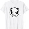 Panda Smile T Shirt Angry Panda Bear T Shirt (animal shirt) - White