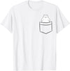 Arctic Polar Bear Gifts And Tees Polar Bear In a Pocket Cute Pocket Polar Bear T-Shirt - White