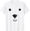 Polar Bear with Baby Animal Costume Top Polar Bear Kids Costume Bear Pajamas Face Zoo Polar Bear T-Shirt - White