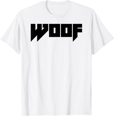 WOOF Gay Men Bear Daddy Pride LGBTQIA+ Funny Metal Novelty T-Shirt