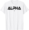 Mens ALPHA Gym Rabbit Workout Bodybuilding Fitness T-Shirt in White