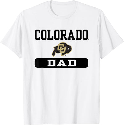 Cow Elite Authentics Colorado Buffaloes Dad Logo Officially T-Shirt