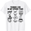 Fandy Cows 6 Things I Do In My Spare Time Cows Farm T-Shirt - White