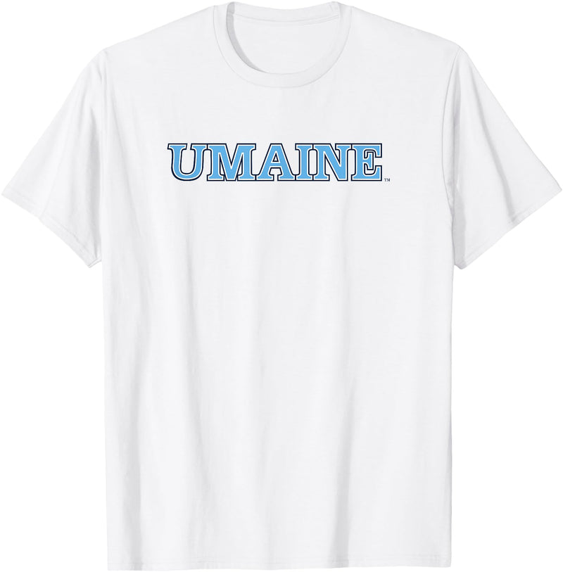 College Fever University of Maine Black Bears Umaine NCAA MAINE25 T-Shirt - White