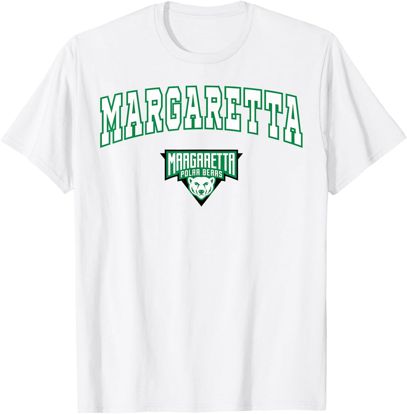 Official High School Fan Gear Margaretta High School Polar Bears T-Shirt C2 T-Shirt - White