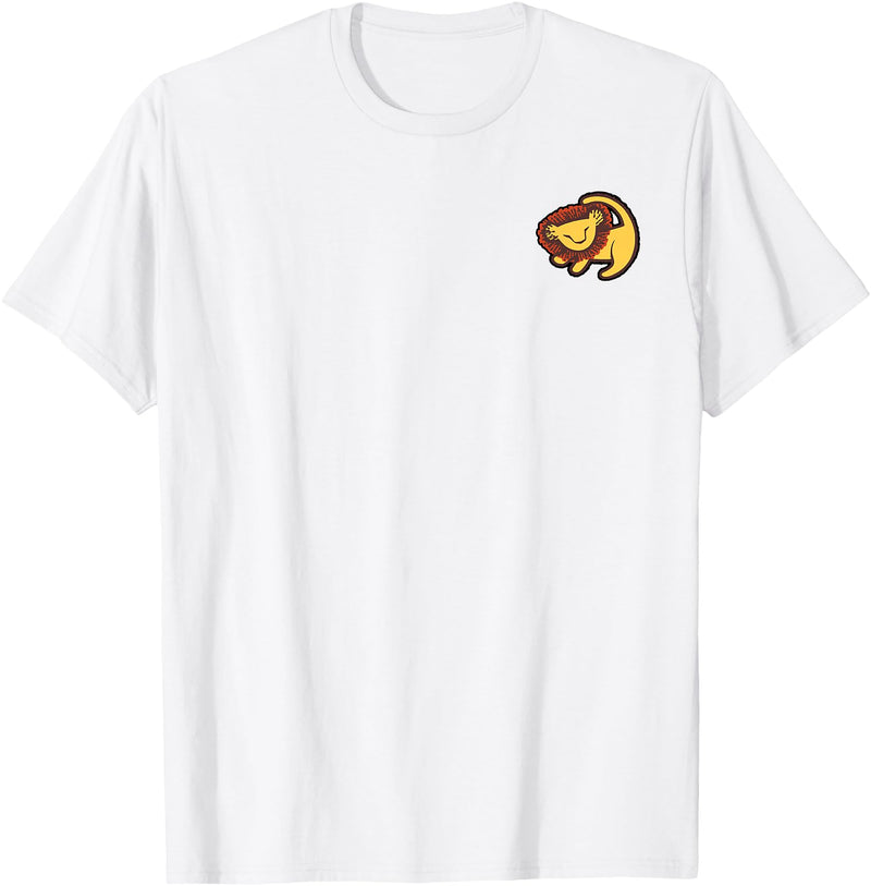 Disney Lion King Pocket Baby Simba Drawing T-Shirt - White