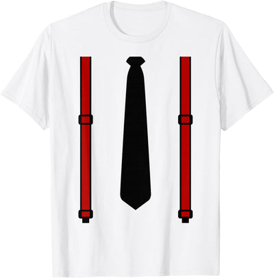 Business Tie Halloween Costumes & Gifts Tie Business Suspenders Halloween Costume T-Shirt