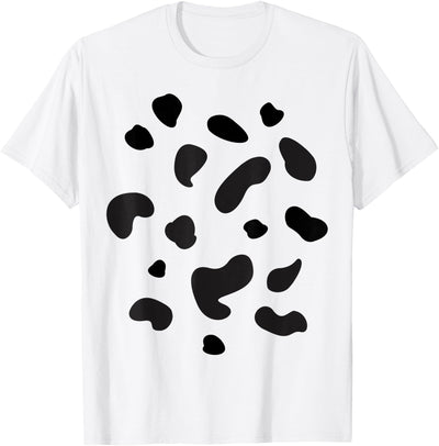 Funny Animal Costumes Farmer Costumes Dalmatian Cow Stains T-Shirt